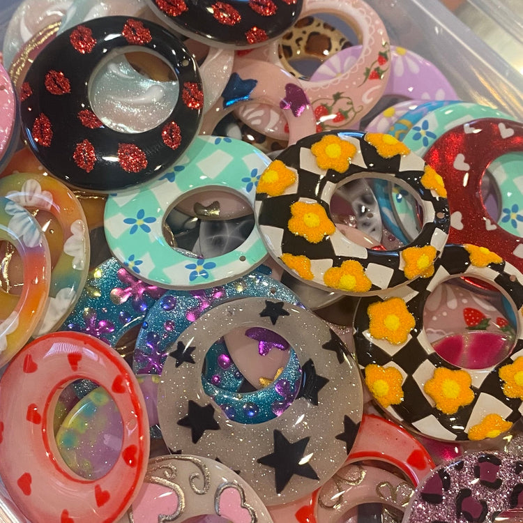 Hand Painted Hoops