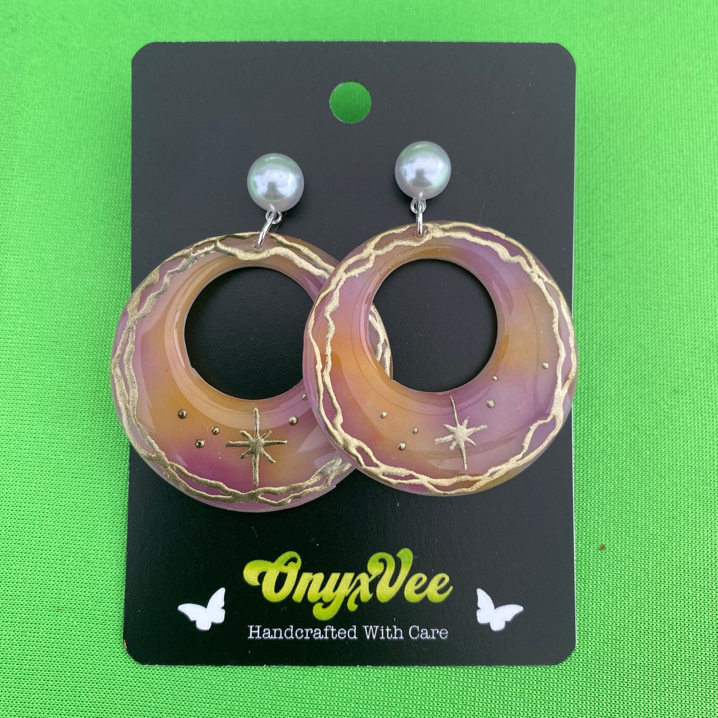 Celestial Glow Hoop Earrings