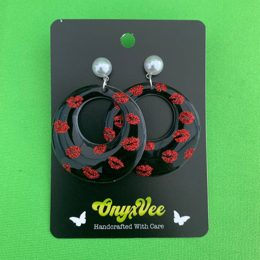 Kiss & Tell Hoop Earrings