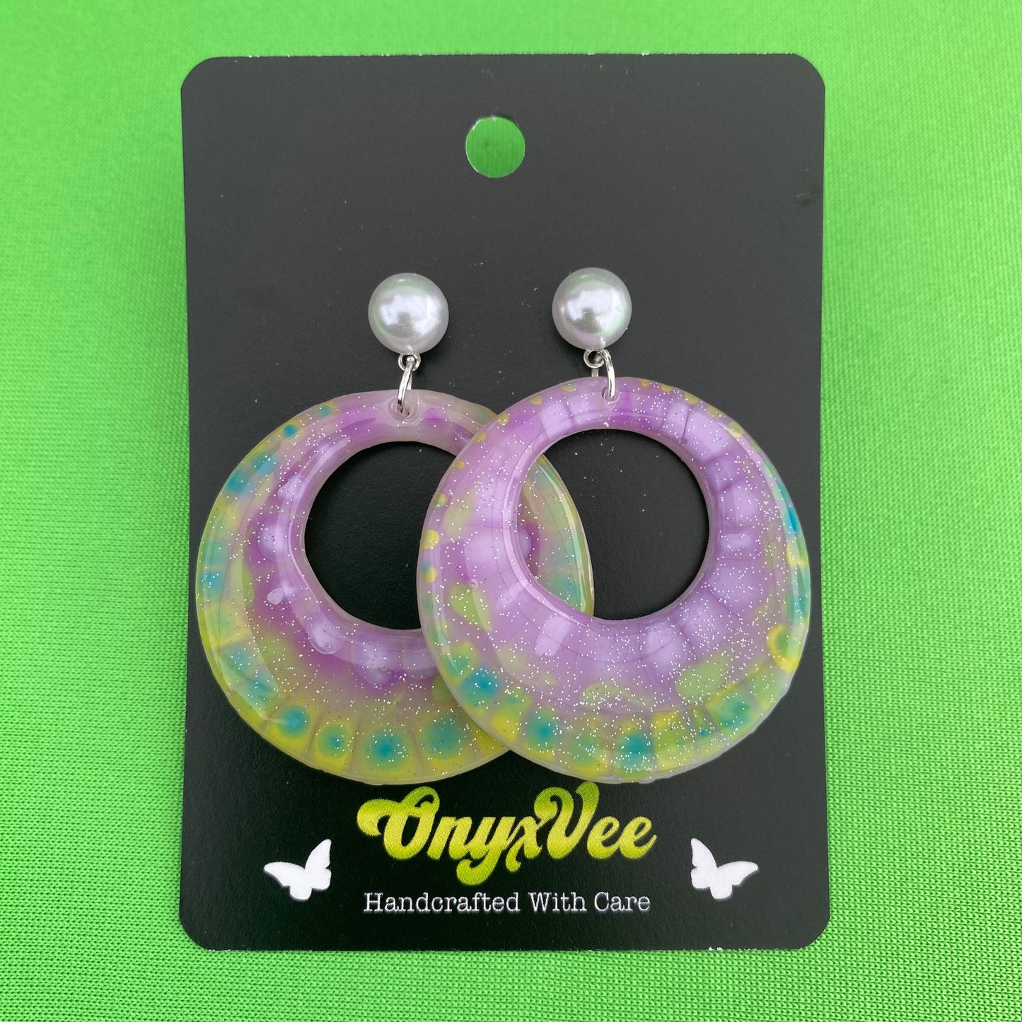 Cosmic Garden Hoop Earrings