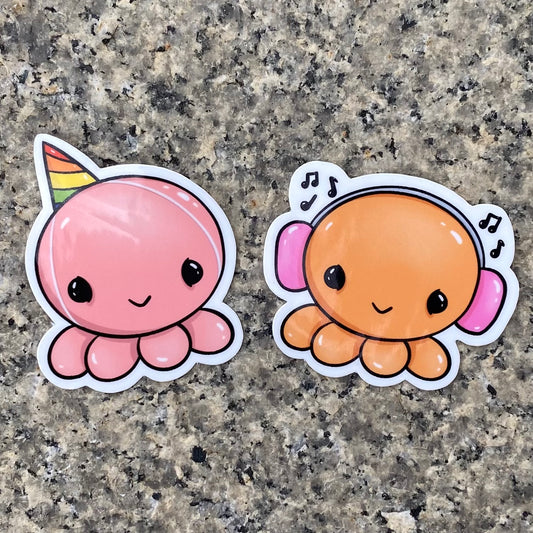 Kawaii Octopus Stickers