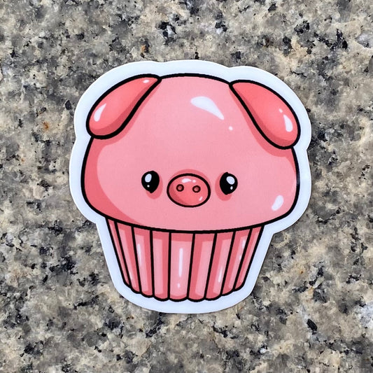 Pig Cupcake Stickers