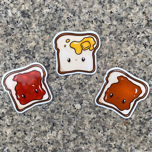 Kawaii Toast Stickers