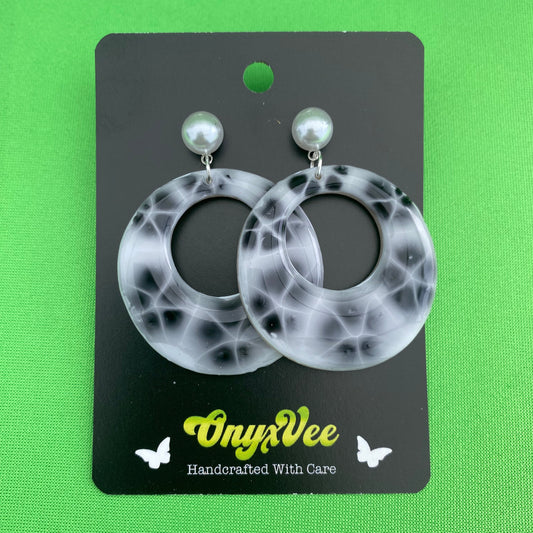 Smoke & Mirror Hoop Earrings