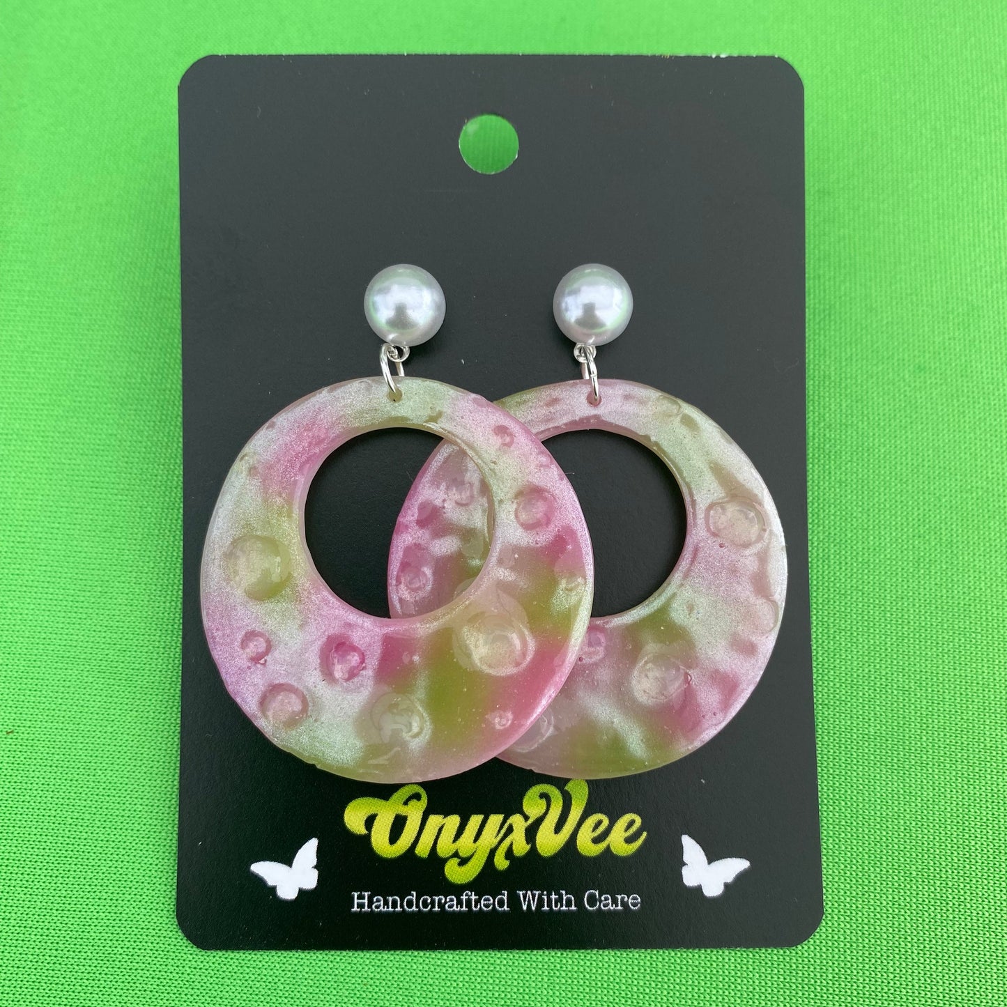Melon Fizz Hoop Earrings