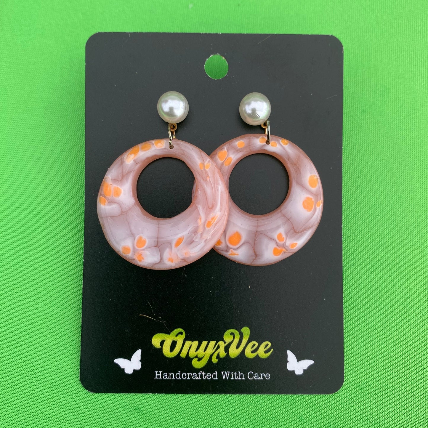 Peachy Crush Hoop Earrings
