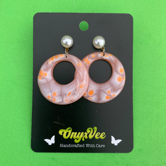 Peachy Crush Hoop Earrings