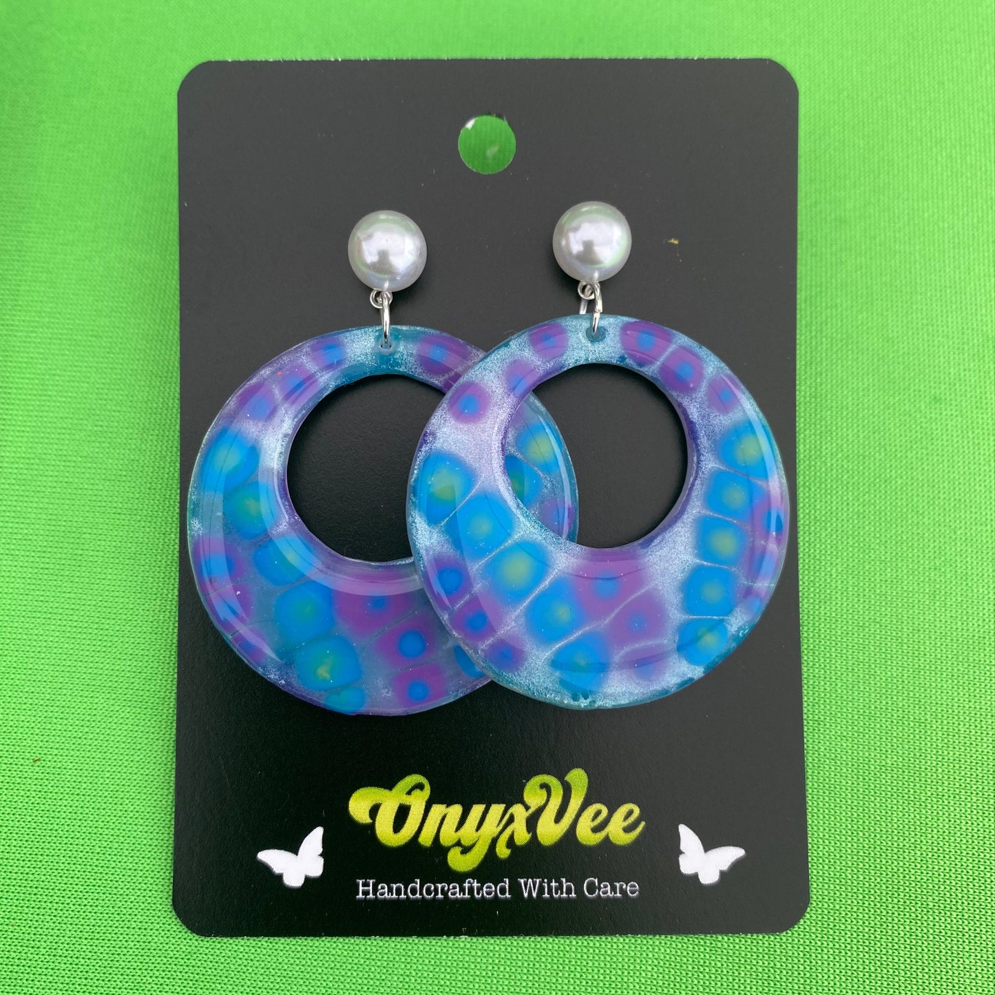 Ocean Bloom Hoop Earrings