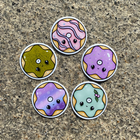 Frosted Donut Stickeres